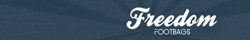 Official website of Freedom Footbags (banner)